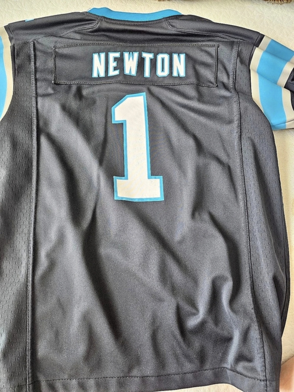 Nike Cam Newton #1 On Field jersey Black & Blue